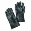 PVC Interlock Gloves w/ Rough Grip Finish, 14" Length, Black