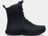 Under Armour Tact side zip 8" boot steel toe blk men sz 8.5M