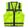 Occunomix Class 2 Premium Solid Dual Stripe Surveyors Vest, Hi Viz Yellow, SM, w/ GHD Logo
