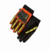 Majestic X10 Knucklehead Leather Palm Mechanics Gloves, Thinsulate™ Lined & Waterproof, Hi-Viz Orange, MD