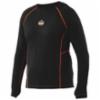 Ergodyne CORE Performance Work Wear® Base Layer Thermal Shirt, Long Sleeve, Black, 2XL