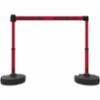 Banner Stakes PLUS Barrier Set X2, Red "Restricted Area" Banner
