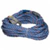 Miller Polypropylene Vertical Lifeline Rope w/ Snap Hook & Loop, 75'