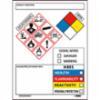 GHS Secondary Container Labels w/ Box, 4" x 3", 250/RL