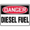 Accuform® Contractor Preferred Signs, "Danger Diesel Fuel", Rust-Proof Contractor Preferred Aluminum, 10" x 14"