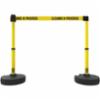 Banner Stakes PLUS Barrier Set X2, Yellow "Cleaning in Progress" Banner