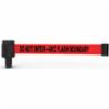 Banner Stakes PLUS Wall Mount System, Red "Do Not Enter-Arc Flash Boundary" Banner