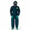 MICROCHEM® 4000 Chemical Coverall w/ Hood, GRN, MD