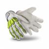 HexArmor® Chrome Series® 4080 Leather Impact Gloves, ANSI/ISEA Cut Level 8, Green & Light Gray, 8 / MD