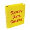 Accuform® SDS Binders, 2 1/2", Red/Yellow