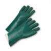 12" PVC Jersey Lined Rough Finish Glove, Green