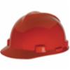 MSA Standard V-Gard® Type I Slotted Hard Hat w/ 4pt Staz-On® Pinlock Suspension, Red