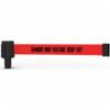 Banner Stakes PLUS Wall Mount System, Red "Danger High Voltage Keep Out" Banner