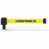Banner Stakes Replacement 15' PLUS Banner, Yellow "Authorized Personnel Only"