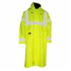 Tingley Eclipse™ Class 3 FR Rain Coat w/ Attached Hood, 8.7 cal/cm2, Fluorescent Yellow/Green, LG