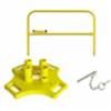 BlueWater 5' Safety Rail 2000 Kit, 1 Counterweight Base, 1 Rail Section and 2 Locking Pins