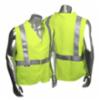 Radians® Basic Modacrylic Class 2 FR Safety Vest w/ Velcro® Closure, 5.4 cal/cm2, Hi-Viz Green, 4XL