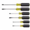 Klein® Cushion-Grip® Screwdriver Set, 6 Pieces