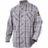 Black Stallion FR work shirt, cotton, plaid blue, XL