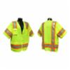 SV63 Two-Tone Surveyor Class 3 Safety Vest, Lime, 3XL