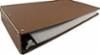 Hardboard Aluminum Hinge Binder with 2" Angel D-Ring, Brown, 11" x 17"