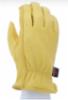 MCR Leather Driver Work Gloves with B/C Grade Grain Deerskin, LG