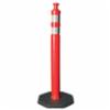 JBC Safety® N-Top Reflective Delinator Post, Red/Orange, 42"