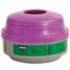 Combination Cartridge/Filter, NIOSH Rating Ammonia (AM), Methylamine (MA), P100, Green, Magenta, 12 pr/cs, 24 ea/cs