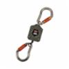 Ergodyne Squids® 3003 Retractable Tool Lanyard, Dual Locking Carabiners, 2 lb. / 0.9 kg., Gray