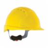 Evolution® Deluxe Standard Brim Type I Vented Hard Hat w/6-Point Polyester Suspension & Wheel Ratchet Adjustment, Yellow