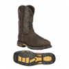 Ariat Workhog® 11" Metatarsal Guard Wide Square Composite Toe EH Rated Work Boot, Waterproof, Brown, Men's, SZ 7