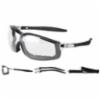 Crews Rattler™ Clear Anti-Fog Lens Safety Glasses w/ Three Interchangeable Frames/Temples, 12/bx