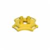 Blue Water Powder Coat Cast Iron Base for use w/ Safety Rail 2000 Guardrail Sections, Yellow