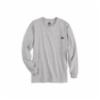 Dickies long sleeve trad crew neck, shirt, heather gray, 2XLT