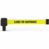 Banner Stakes PLUS Wall Mount System, Yellow "Closed for Maintenance" Banner