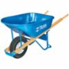 Truper HD 6 cu ft, Wheelbarrow w/ Steel Tray, Flat Free Tires