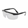 Hi-Voltage ARC Black Adjustable Temples Clear Lens Safety Glasses