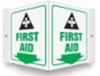 Accuform 3D Projection™ First Aid Sign, 6" x 5"