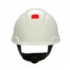 3M H-700 Series 4 Point Pressure Diffusion Ratchet Hard Hat w/ UVicator, White, 20/Case