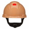 3M H-700 Series 4 Point Pressure Diffusion Ratchet Hard Hat w/ UVicator, Tan, 20/Case