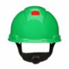 3M H-700 Series 4 Point Pressure Diffusion Ratchet Hard Hat w/ UVicator, Green, 20/Case