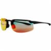 X1 HD Red Mirror Lens, Black Frame Safety Glasses