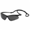 Pyramex® PMXtreme® Safety Glasses, Anti-Scratch Smoke Green Mirror Lens, Black Frame, Black Lanyard Cord