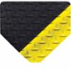 Wearwell Ultrasoft Diamond Plate Mat, Black & Yellow, 15/16" x 3' x 5'