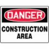 Accuform® Contractor Preferred Signs, "Danger Construction Area", Contractor Preferred Plastic, 10" x 14"