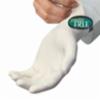 Disposable Powder-Free Medical Grade Polymer Coated Latex Gloves, 5 mil, White, SM