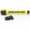 Banner Stakes 30' Magnetic Wall Mount, Yellow "Caution-Do Not Enter" Banner