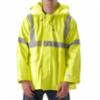 Nasco Sentinel™ Class 3 FR Rain Jacket w/ Hood, 19 cal/cm2, Fluorescent Lime Yellow, SM