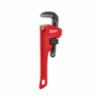 Milwaukee Pipe Wrench, Steel, Ergonomic Handle, Red, 6"