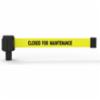 Banner Stakes Replacement 15' PLUS Banner, Yellow "Closed for Maintenance" (Pack of 5)